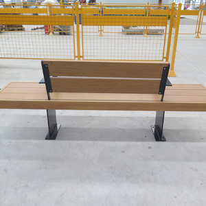 <span class=keywords><strong>Banco</strong></span> de Parque Industrial para Exteriores con Respaldo, Madera Plástica Reciclada, Estructura de Acero Inoxidable, Montaje en Superficie, Fácil Montaje - Product Image 5