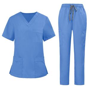 Nouveau style de blouses médicales unisexes en polyester et élasthanne tissé avec logo personnalisé, ensemble de blouses de laboratoire médical avec détection d'aiguilles - Product Image 3
