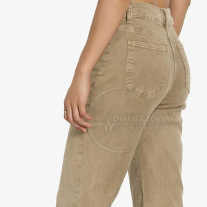 Pantalones vaqueros anchos con lavado ácido para mujer a la moda, pantalones vaqueros anchos con lavado ácido para mujer de Color personalizado - Product Image 5