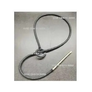 Gran oferta, collar de Metal exagerado para mujer, pendientes, pulseras, conjuntos de joyería, gargantilla de cuero con botón a presión, collar, regalo de disfraz - Product Image 1