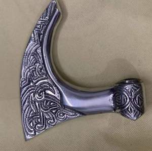 Poignée de canne de marche en métal argenté poli, style antique, design élégant, idéal comme cadeau, 11 cm - Product Image 3