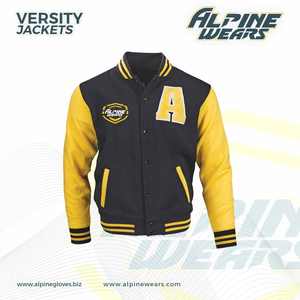 À la mode nouvelle Collection hommes confortable chaud veste d'hiver en plein air solide laine mâle Baseball Lettermen vestes pour garçons - Product Image 2