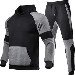 Chándal de 2 piezas personalizado para hombre, conjunto de jogging de manga larga con sudadera y pantalones, ropa deportiva de gimnasio informal al por mayor para invierno - Product Image 4