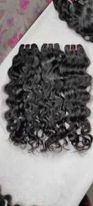 Vente en gros de paquets de cheveux brésiliens bruts alignés sur les cuticules vierges Kinky Straight Remy Hair Machine Double Trame Extensions de cheveux humains - Product Image 4