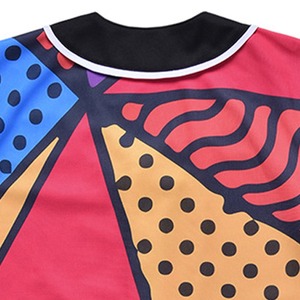 เสื้อเบสบอลสั่งทำได้ ทนทาน คุณภาพสูง พิมพ์ลายแบบซับลิเมชั่น โลโก้สั่งทำ แบรนด์ส่วนตัว ดีไซน์ใหม่ ราคาประหยัด MOQ ต่ำ - Product Image 4