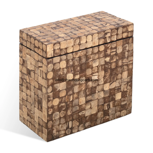 โต๊ะฝังเปลือกมะพร้าวคุณภาพสูงโต๊ะแบบเน้นเสียงธรรมชาติสำหรับนักออกแบบและผู้ค้ารองรับการสร้างแบรนด์ตามต้องการ - Product Image 3