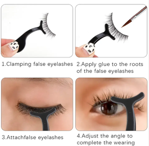 Pinzas de extensión de pestañas de acero inoxidable de gama completa al por mayor, pinzas delgadas para extensión de pestañas - Product Image 3