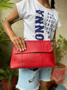 Sac à bandoulière en cuir uni pour femmes, sacs à main élégants pour femmes - Product Image 2