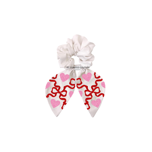 Coletero Elástico con Lentejuelas y Estampado de Amor para el Día de San Valentín 2026, de Tela de Algodón con Lazo de Moda, para Mujeres y Niñas - Product Image 6