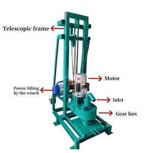 เครื่องเจาะบ่อน้ำ100เมตรระบบชลประทานทางการเกษตรขนาดเล็ก220V และ380V แบบพกพา - Product Image 2