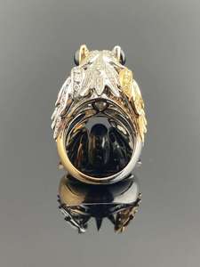 Bagues en argent sterling 925 avec diamants, design personnalisé, entièrement serties, plaquées rhodium, bijoux fins de luxe pour hommes - Product Image 4