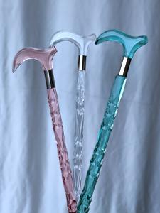 Bastón de Acrílico Transparente de Diseño Único con Mango Ergonómico para Hombre, Bastón Decorativo de Moda, India - Product Image 6