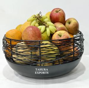 Panier de fruits décoratif élégant tendance avec cadre en fer durable pour cage à fruits et porte-fruits artistique raffiné et élégant et gracieux - Product Image 6