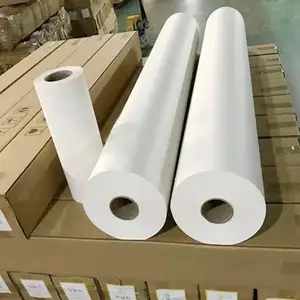 Papel branco de sublimação de tinta para máquina de prensa térmica, papel de transferência de calor de alta taxa de secagem rápida