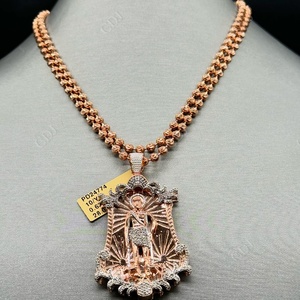 VVS Moissanite Plaqué Or Usine En Gros Lazare San Lazaro Anniversaire Unisexe Pendentif HipHop Bijoux Collection Inde GRA - Product Image 1