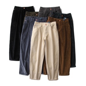 Pantalon de survêtement jambe 100% coton pantalon de survêtement survêtement Logo personnalisé pantalon de survêtement nouveau Style Baggy droit pour hommes polaire tissé laine régulière - Product Image 1