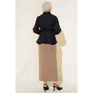 เสื้อผูกด้านหน้าสีดำ - Product Image 2