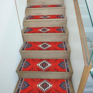 Printed Rug: Rustic Step Rug, Classic Step Rug, Colorful Step Rug - Product Image 4