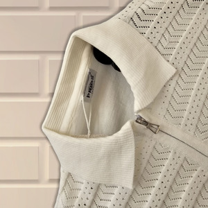 Camiseta texturizada de punto acanalado de algodón 100% formal para hombre, cuello de manga corta, ajuste Regular, marca personalizada, Precio Justo ODM y OEM - Product Image 4