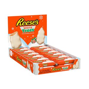 REESE'S White Creme <b>Peanut</b> Butter Trees Candy, Christmas, 1.2 oz Packs (24 Count) - Product Image 5