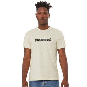 Verano de alta calidad 100% algodón personalizado en blanco camiseta de impresión de pantalla Lisa Puff impresión hombres camiseta - Product Image 1