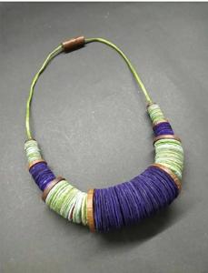 Nuevo collar de lujo corto de resina hecho a mano con acabado atractivo, collar de cuentas gruesas de lujo, pulsera, joyería de moda de resina Premium - Product Image 2