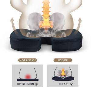 Gran oferta, cojín de asiento de espuma viscoelástica para silla de oficina, asiento de Gel para aliviar el dolor y la presión cero, almohadas lumbares y cojines de asiento sin látex - Product Image 4