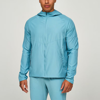 Bonnes affaires Survêtement coupe-vent léger pour hommes avec design personnalisable Ensemble imperméable Survêtement coupe-vent pour hommes en gros