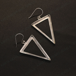 Pendientes Colgantes de Acero Inoxidable con Marco en Forma de V de 20x15 mm, Joyería de Resina para Guardar Cenizas, para Mujer - Product Image 5