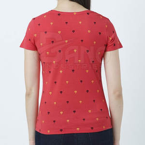 Camisetas de mujer con logotipo personalizado Camisetas de mujer de gran tamaño Camisetas de mujer al por mayor Camisetas de mujer de precio barato - Product Image 4