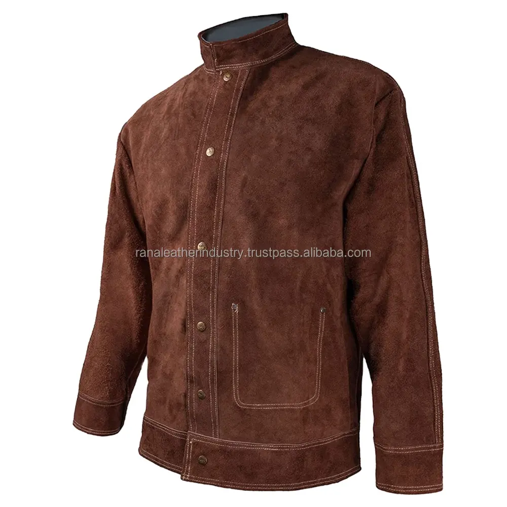 Best Quality Working Leather Welding Jacket Productive Clothing Safety Jacket Wholesale price