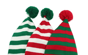 Chapeau de Noël personnalisé en tricot chaud et élégant, lutin, Père Noël, 100% acrylique, réglable, unisexe, adulte, déguisement - Product Image 2
