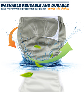 Couches lavables et réutilisables ajustables <span class=keywords><strong>pour</strong></span> adultes, sous-vêtements absorbants en tissu <span class=keywords><strong>pour</strong></span> femmes et hommes - Product Image 2
