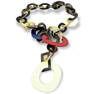 สร้อยคอฮอร์นสำหรับผู้หญิงทุกเพศทำด้วยมือของแท้รูปควายคลาสสิก - Product Image 4