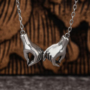 Collar de Plata de Ley con Baño de Rodio y Diamantes Jeulia Make a Promise Gesture para Boda, Compromiso o Fiesta - Product Image 4