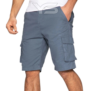 กางเกงขาสั้นผ้าคอตตอนสำหรับผู้ชายกางเกงขาสั้นแบบลำลองผ้าทอป้องกันรอยยับสำหรับ100% - Product Image 1