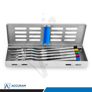 Kit d'ostéotomes internes pour l'élevation du sinus dentaire Accuram, 5 pièces, instruments manuels concaves à baïonnette pour implants, acier inoxydable - Product Image 1