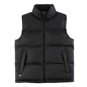 Parka d'hiver personnalisée pour hommes, gilet bouffant rembourré en coton épais et chaud, manteau à bulles coupe-vent, tissu en toile, vêtements d'extérieur, taille XS, teint uni - Product Image 2