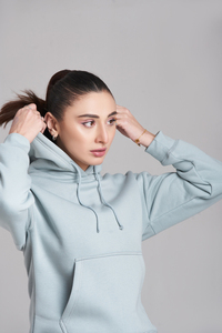 Dernier survêtement durable de grande taille pour femmes avec logo personnalisé motif solide 100% coton écologique pour l'hiver une utilisation en extérieur respirant - Product Image 5