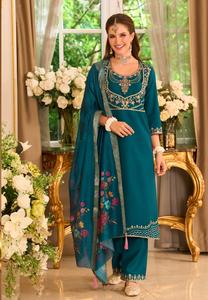 Conjunto de Kurta de Rayón para Mujer, Moderno y Elegante, con Bordado y Trabajo a Mano, de Secado Rápido, para Fiestas y Todos los Eventos, para Todas las Temporadas - Product Image 4