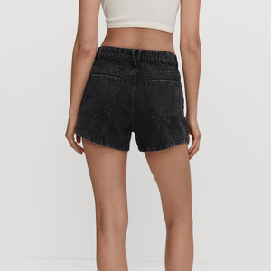 Short en jean respirant et réglable 100% coton de haute qualité en gros prix raisonnable confortable conception personnalisée court - Product Image 3