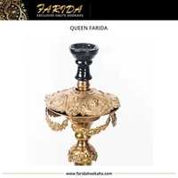 Chicha égyptienne de luxe Farida en laiton, édition limitée, qualité supérieure, finition laquée, soudée à la main, design courbé, mini, très demandée