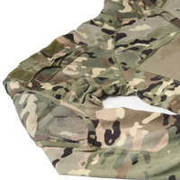 Chemise de combat en toile camouflage personnalisée à prix avantageux, manches longues, écologique, séchage rapide, unisexe avec coudières