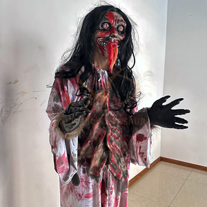 Masque animatronique fantôme d'horreur pour la décoration d'Halloween accessoires de maison hantée pour centres commerciaux aéroports publics garderies écoles - Product Image 3