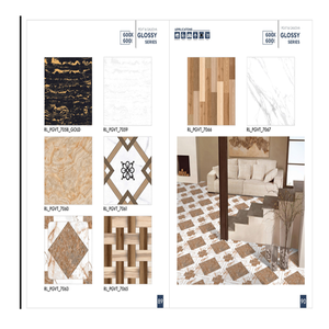 Meilleur design 600x600 carrelage de sol en porcelaine 60x60 émaillé brillant luxe villa salon carreaux de marbre en céramique pour sol - Product Image 1