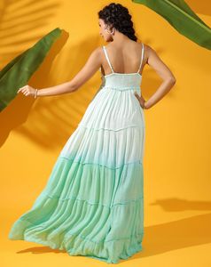 New Office Lady Robe imprimée décontractée avec taille élastique Respirant et lavable avec robes de soirée - Product Image 5