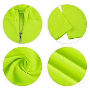 ชุดวอร์มกันลม2ชิ้นสำหรับผู้หญิงน้ำหนักเบา, ชุดวอร์มเอวลอยมีฮู้ดคอตั้งซิปเต็มรูปแบบชุดวิ่งสีพื้น - Product Image 2