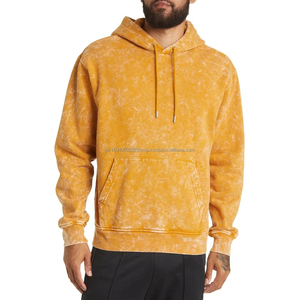Ventes en gros OEM, sweats à capuche 100% coton délavés à l'acide pour hommes, dernier design, motif uni, vêtements d'extérieur pour la saison hivernale, fabriqués au Pakistan - Product Image 1