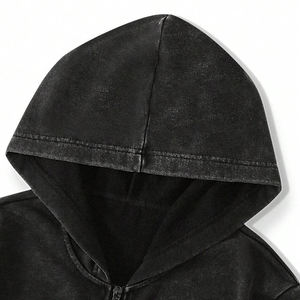 Sudaderas con Capucha Personalizables para Hombre, 100% Algodón Tejido, Color Negro y Rojo en Contraste, con Cierre, Nuevo Modelo, Buen Proveedor para Otoño - Product Image 5