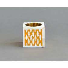 Bougeoir moderne à incrustation d'os, bougeoir décoratif de luxe de taille moyenne à vendre - Product Image 4